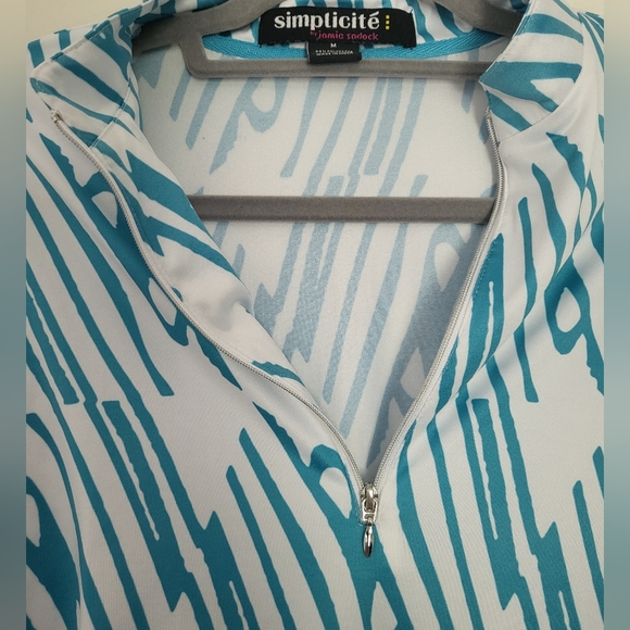 Simplicite By Jamie Sadock Womens Golf Long Sleeve Quarter Zip Size M - Picture 5 of 6